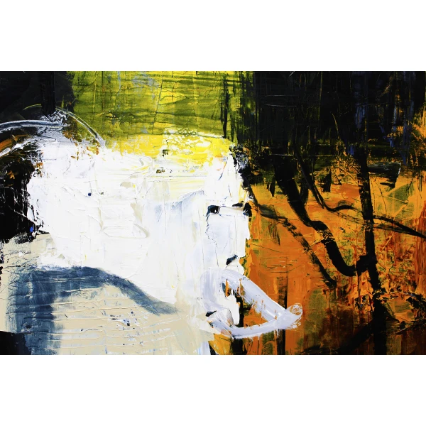 Sergei Sviatchenko abstrakt maleri på lærred