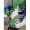 Lars Ahlstrand abstrakt maleri på lærred