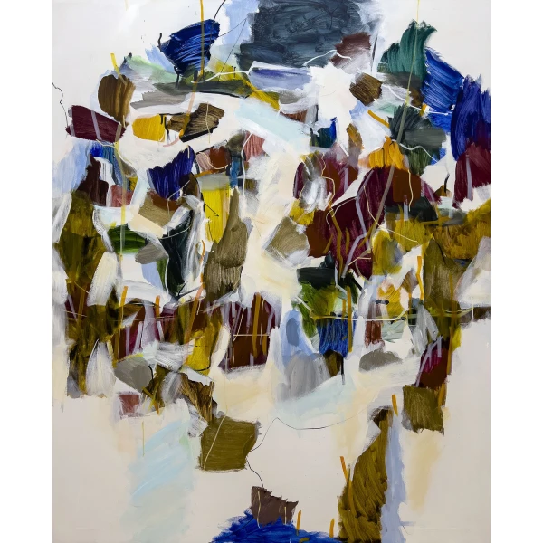 Lars Ahlstrand abstrakt maleri på lærred