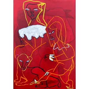 Bentemarie Kjeldbæk. Uden titel, 2004. 116x80cm