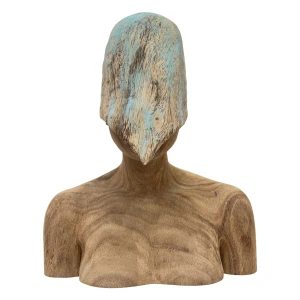 Peter Ringgaard. Kvinde med maske, 2024. 32x28cm