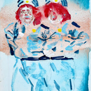 Mads Edinger. Clowns, 2023. 40x30cm