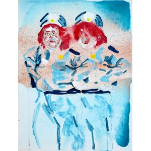 Mads Edinger. Clowns, 2023. 40x30cm