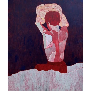 Lenette Ea Lyngfeldt Vacher. From Behind, 2023. 120x100cm