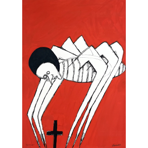 Casper Verdier. Edderkoppen, 2024. 60x42cm