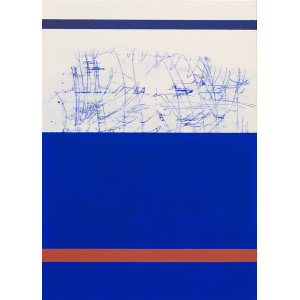 Søren Sejr. Composition Blue/Red Line, 2019.