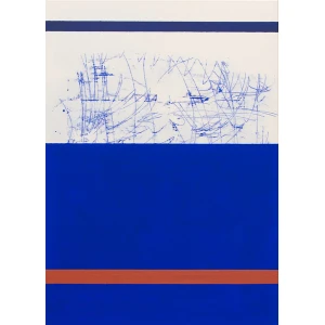 Søren Sejr. Composition Blue/Red Line, 2019.