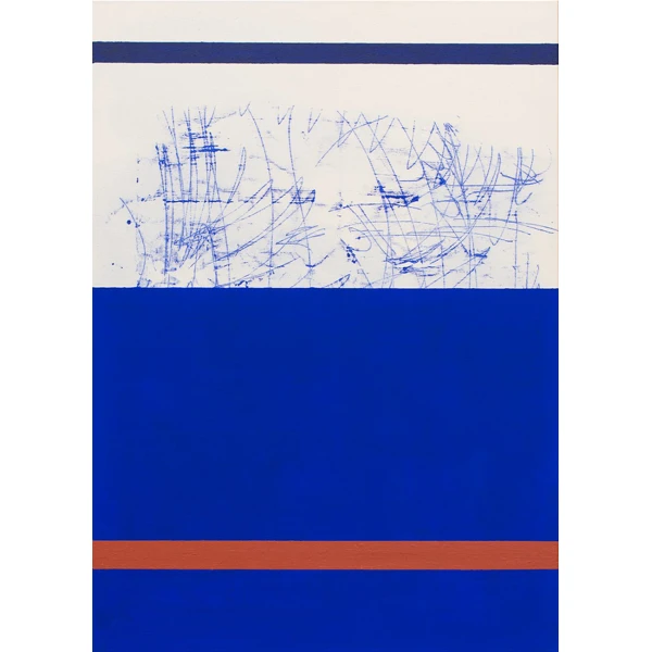 Søren Sejr. Composition Blue/Red Line, 2019.