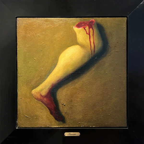 Michael Kvium. Souvenir (venstre ben), 1987. - Image 2