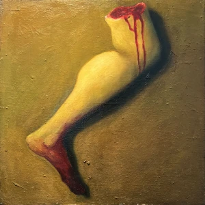 Michael Kvium. Souvenir (venstre ben), 1987.