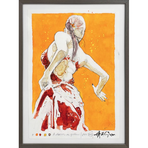 Ole Aakjær. A Dancer In Yellow, 2019. - Billede 2