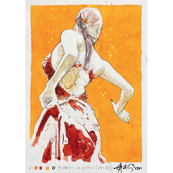 Ole Aakjær. A Dancer In Yellow, 2019.