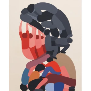 Geoff McFetridge. A Reasonable Disconnection With the Interconnectedness of All Things, 2023.