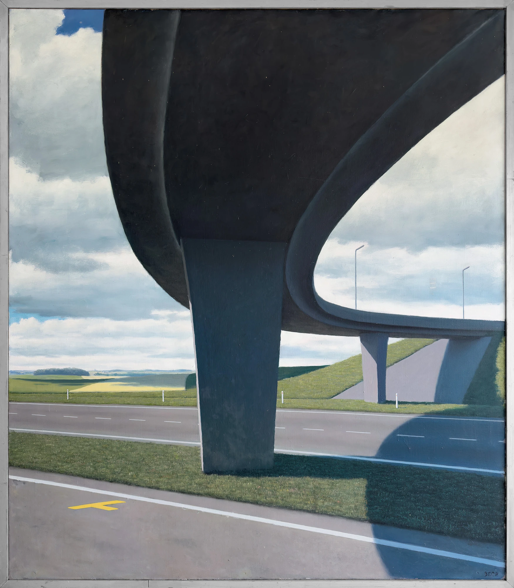 Poul Anker Bech. Motorvejen, 1977. - Image 2