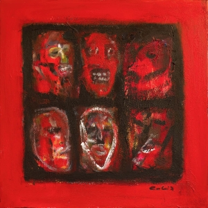 Gunleif Grube. Rødt rum, 1992.
