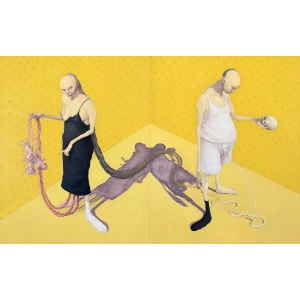Michael Kvium. Stay Blind Painting, 1999.